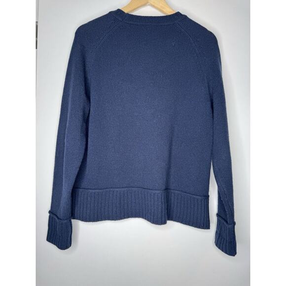 Sweaty Betty Womens SMALL elevate Mountain Wool Yak Blend Jumper Sweater Blue - Picture 5 of 6
